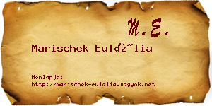 Marischek Eulália névjegykártya